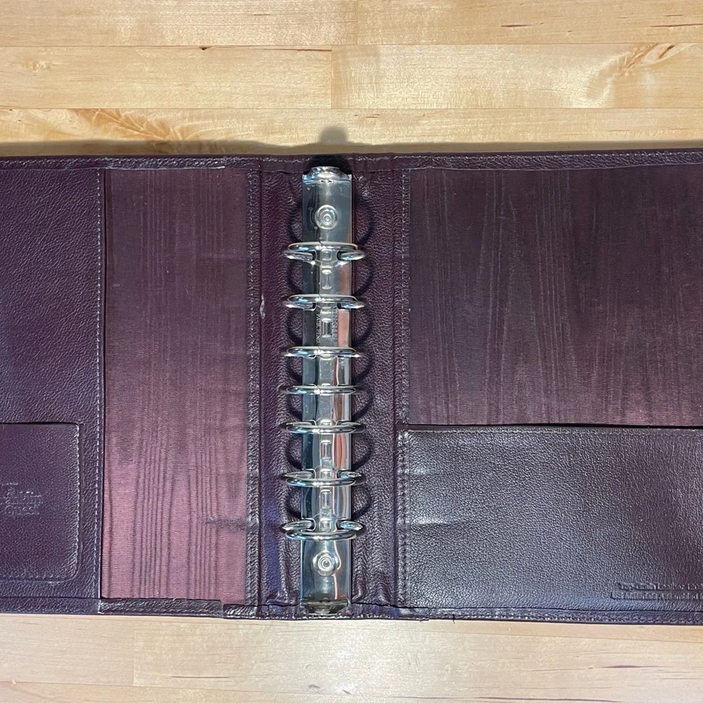 Franklin Quest top grain leather binder